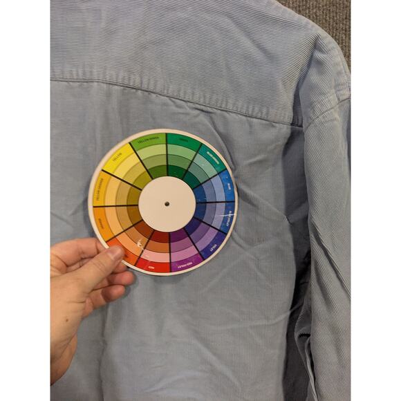 Vtg J Crew Corduroy Shirt Mens XL Button Up Pocket Oarsman Light Baby Blue - Picture 7 of 13